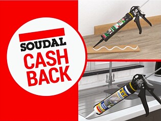 Soudal lijmen en kitten: 25% cashback