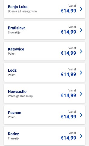 Flashsale 🎉 Vliegtickets vanaf 14,99€