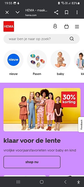 Hema 30% korting baby en kinderkleding