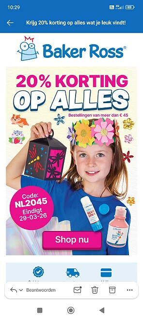 Baker Ross: 20% korting