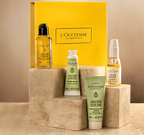 Gratis Almond routine set bij l'Occitane en Provence
