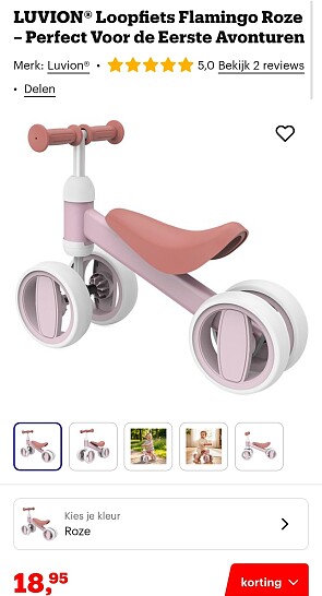 LUVION® loopfiets -76%