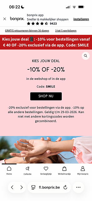 -10% of -20%. Kiezen maar