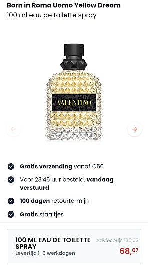 Valentino parfum born in Roma