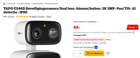 TAPO C246D Beveiligingscamera