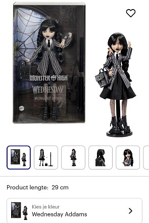Monster High Wednesday Addams Modepop -48%
