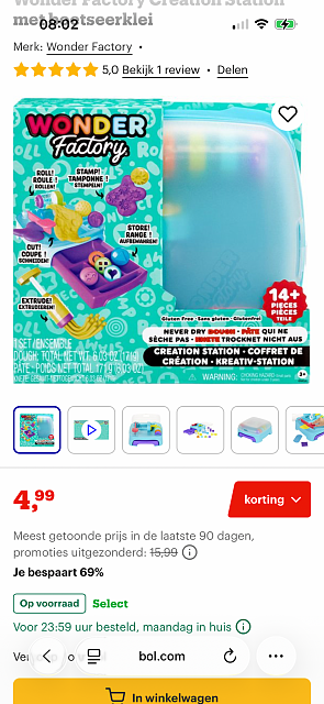 Wonder Factory Creation Station met boetseerklei -69%
