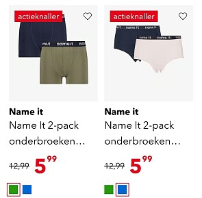 2 pack onderbroeken voor 5,99€