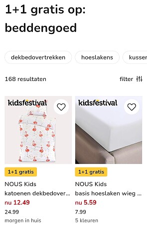 NOUS Kids beddengoed goedkoop op kleertjes.com