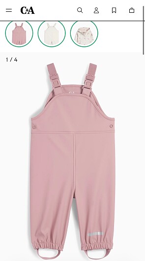 Baby regenbroek maat 68