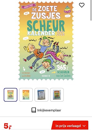 De Zoete zusjes moppenscheurkalender