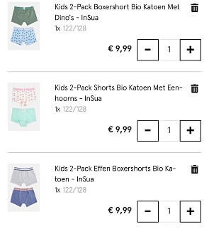 Kids actie : 2-pack slips Insua Veritas