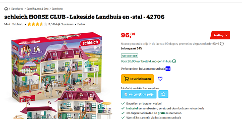 schleich HORSE CLUB - Lakeside Landhuis en -stal - 42706