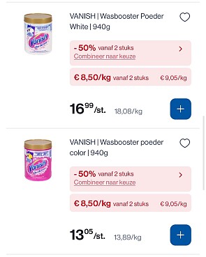 Vanish producten in mooie promo