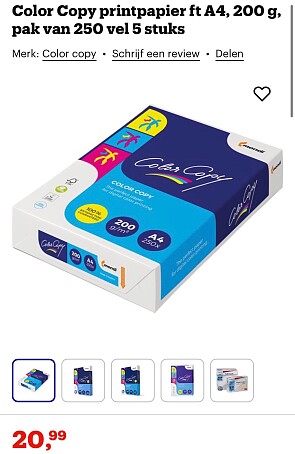 Color Copy printpapier 5 pakken