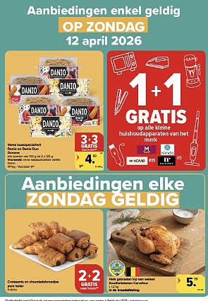 zondagsdeal bij carrefour hyper op 12 april 2026