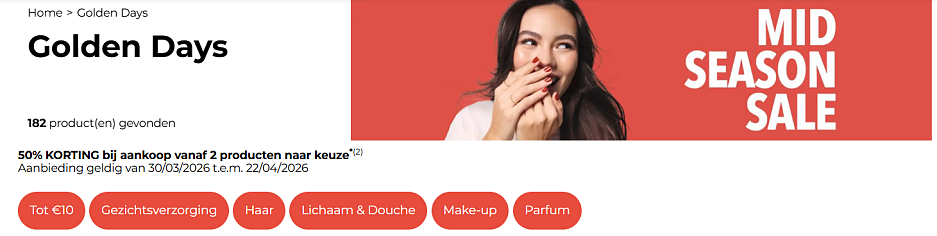 -50% bij Yves Rocher en nog eens 10% extra korting