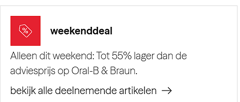 Weekenddeal: beauty & verzorgingsproducten bij Wehkamp (Oral-B en Braun)