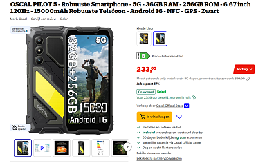 OSCAL PILOT 5 - Robuuste Smartphone