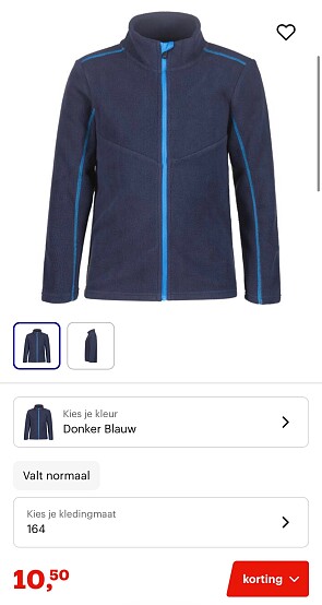 Ice peak jongens Fleece Vest 164