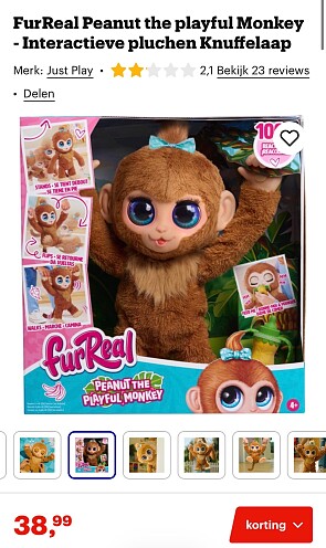 FurReal Knuffelaap