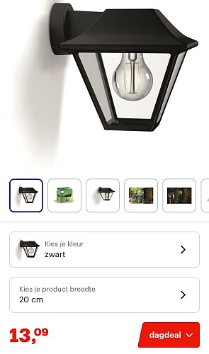 Philips Alpenglow muurlamp -53%