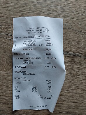 Albert Heijn taarten 50% korting