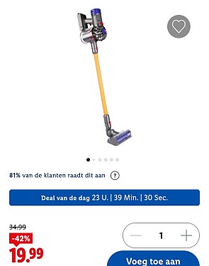 Dyson© speelgoedstofzuiger -42%
