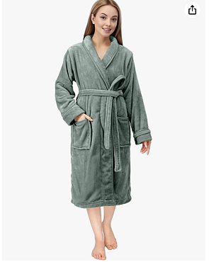 Vanaf 11.88€ voor een badjas dames in maat L, andere maten 14.98€