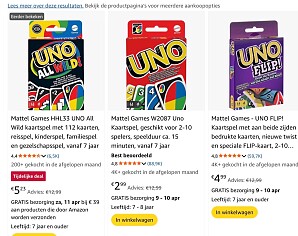 UNO All Wild kaartspel -60% : UNO -77%