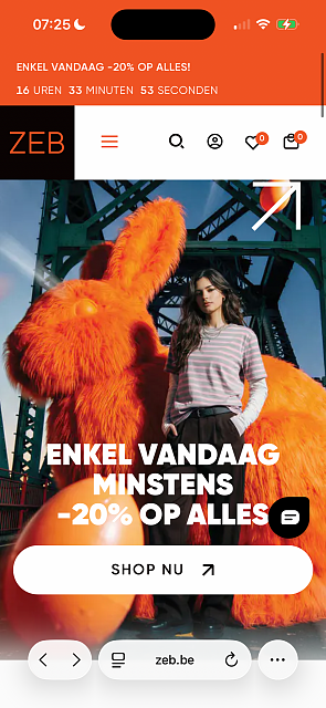 -20% op alles bij ZEB
