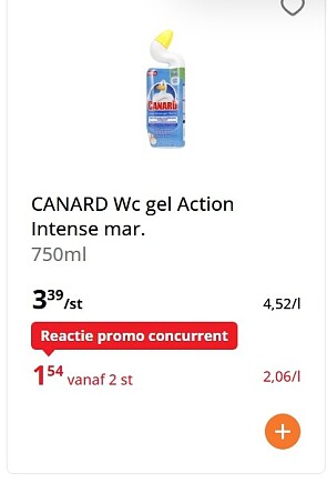 Canard wc gel Action 750 ml -50%