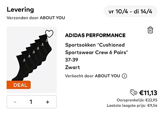 Adidas sportsokken