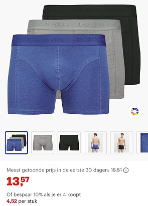 3 Jack & Jones boxershorts