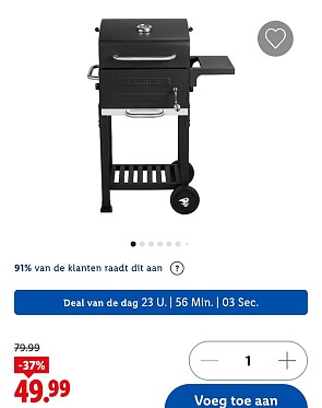 Mini houtskool BBQ Kansas -37%