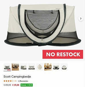 Deryan campingbedjes