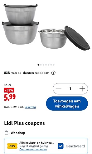 Kommenset voor 5,99€