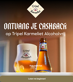 100% terugbetaald Tripel Karmeliet alcoholvrij 🍻