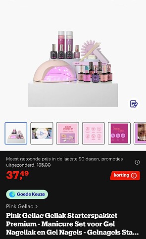 Pink gellac starterspakket