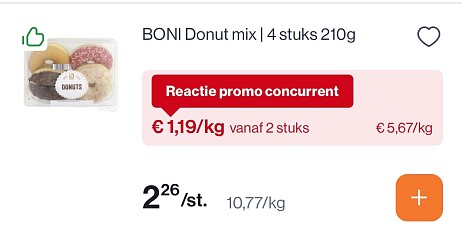 Boni donut Mix voor slechts 1,19€