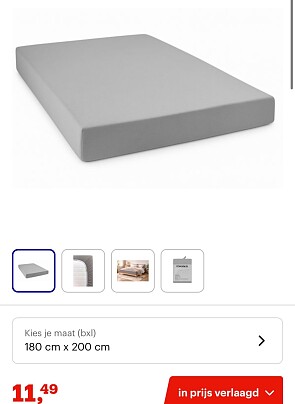 Vtwonen Hoeslaken 180x200cm