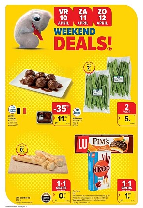 Weekenddeals bij Carrefour vrij 10/4 tem zo 12/4