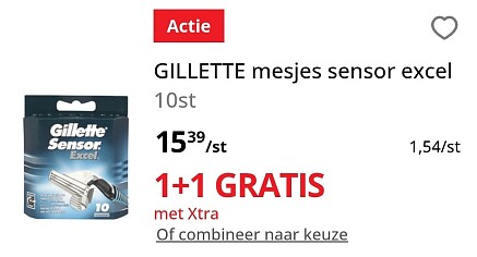 GILLETTE mesjes sensor excel