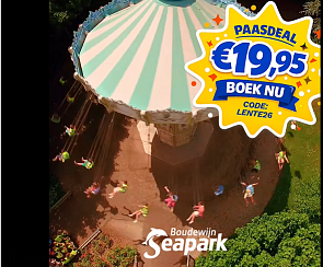 Tickets Boudewijn Seapark aan €19,95 p.p.