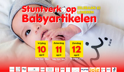 Baby topmerken tot -75% + kidskleding bij Stuntverkoop @ Lokeren