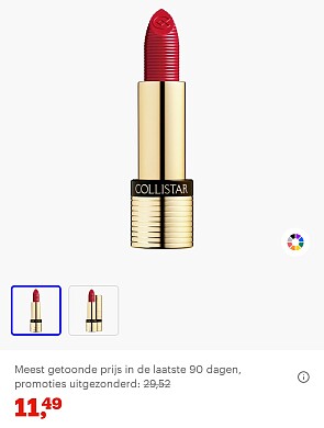 Collistar lippenstift laagste prijs ooit