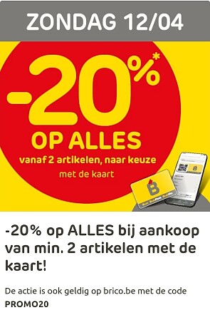 -20% bij Brico