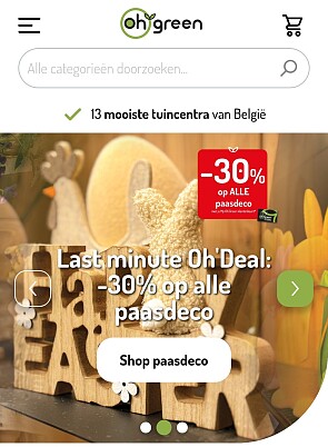 Paasdecoratie met 30% korting bij Oh green