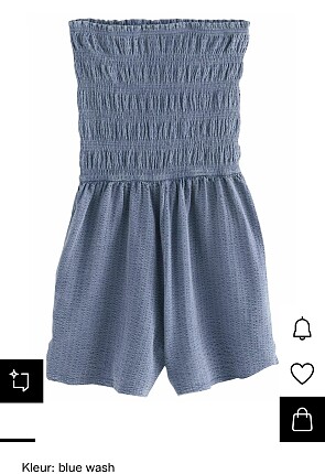 Next-BANDEAU SHIRRED REGULAR FIT jumpsuit blue wash -50%