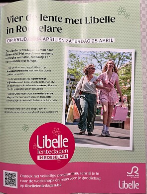 Libelle lentedagen in roeselare met gratis goodie bag